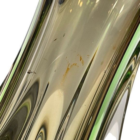 Vintage 1960s Murano Art Glass Sommerso Stretch Fingers Swung Vase 11" Italy - Picture 15 of 15